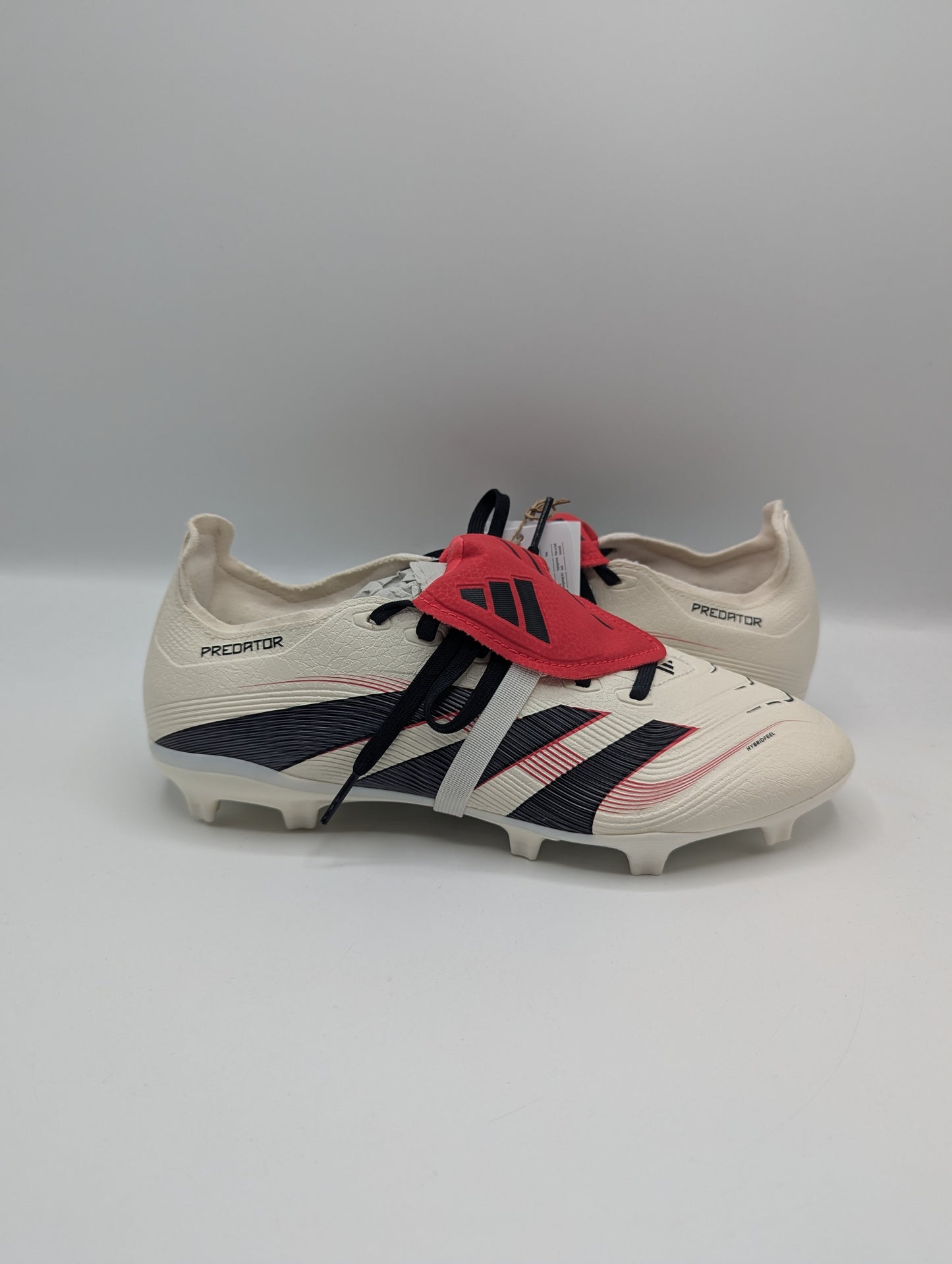 Adidas Predator League Fold Over Tongue Firm Ground Football Boots - Cream/Black/Red