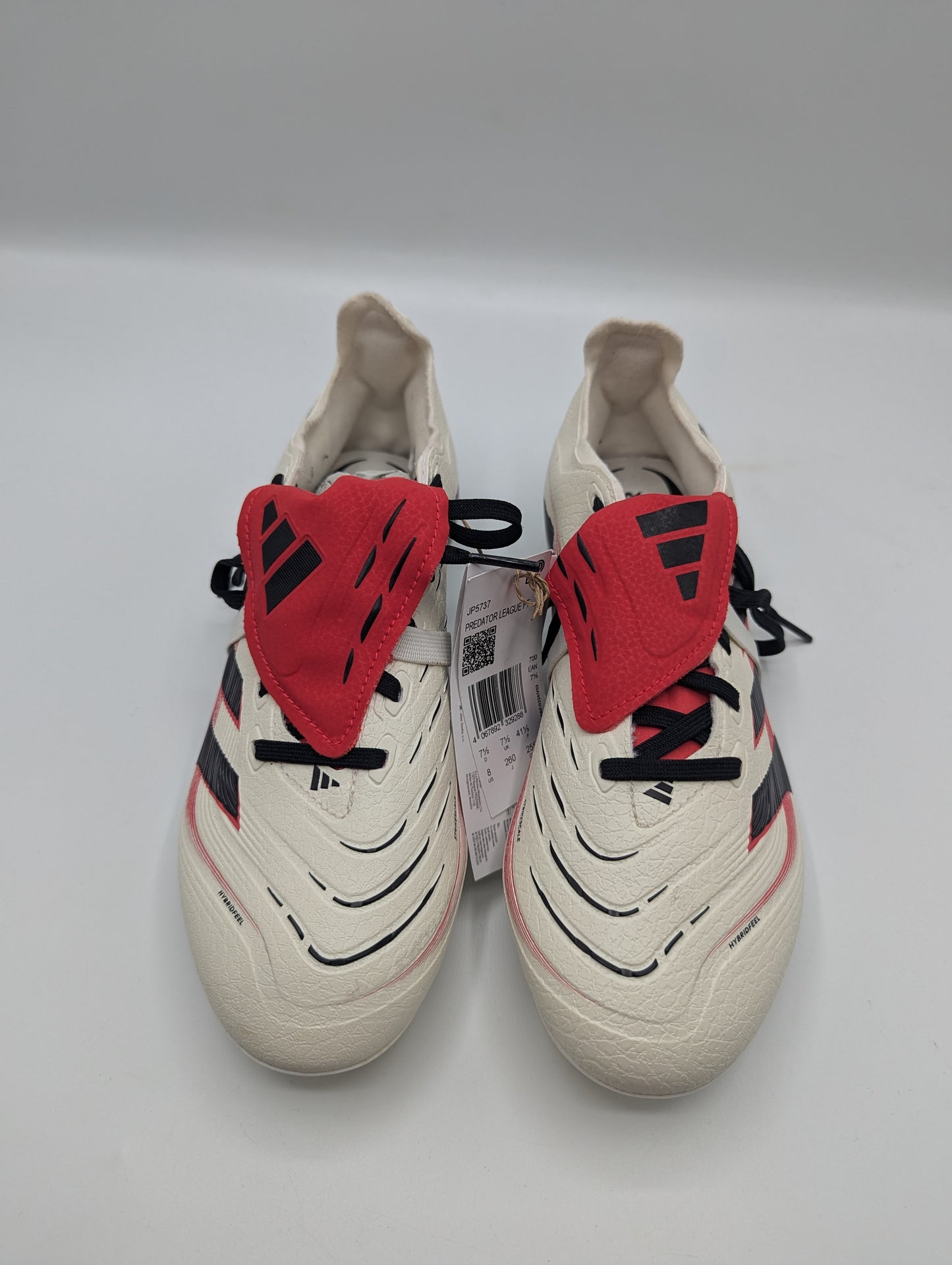 Adidas Predator League Fold Over Tongue Firm Ground Football Boots - Cream/Black/Red