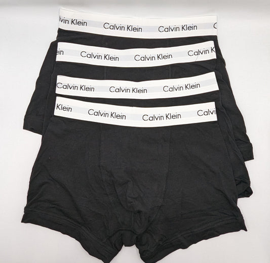 Calvin Klein X4 Cotton Stretch Boxer Shorts - Black