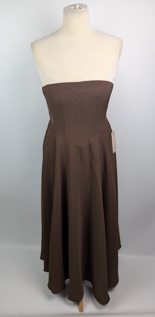 ODD MUSE The Ultimate Muse Strapless Midi Dress - Brown