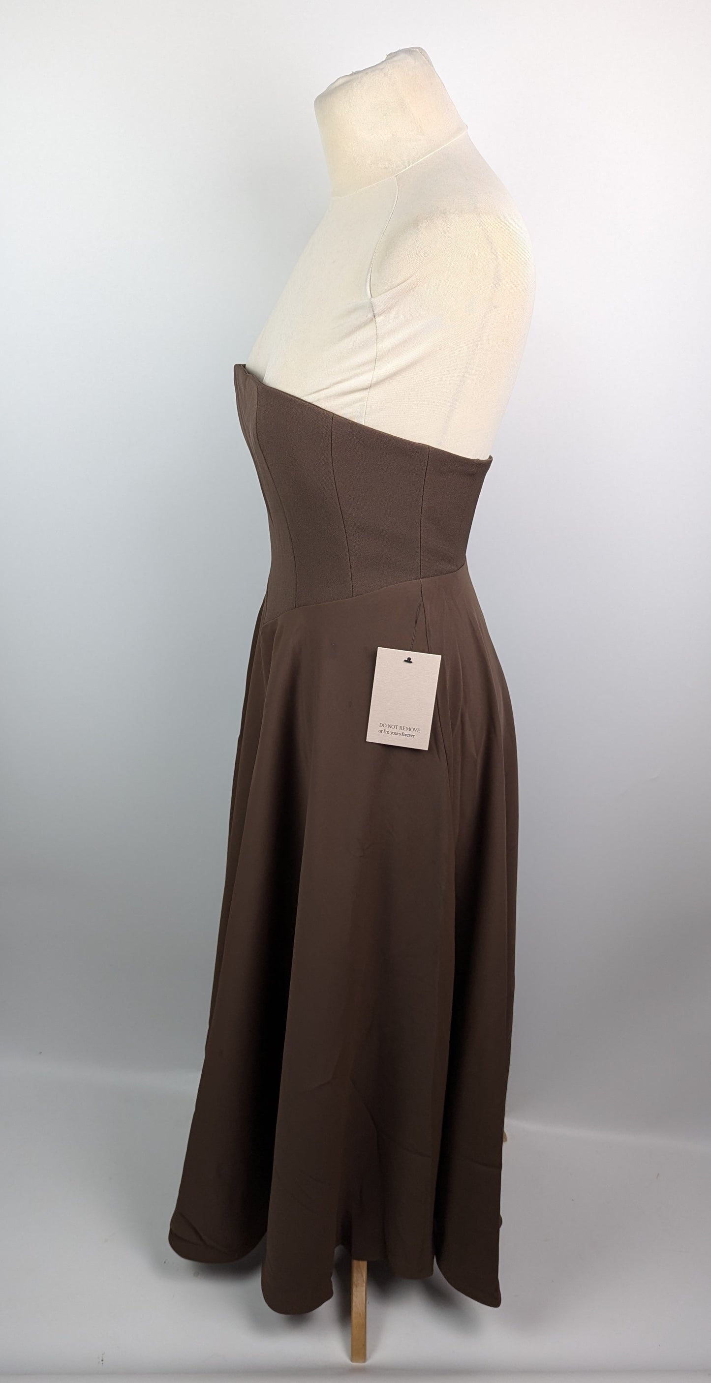 ODD MUSE The Ultimate Muse Strapless Midi Dress - Brown