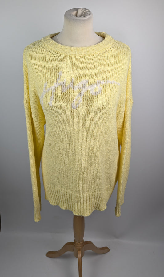 Hugo Sareed Womens Knit Jumper - Yellow