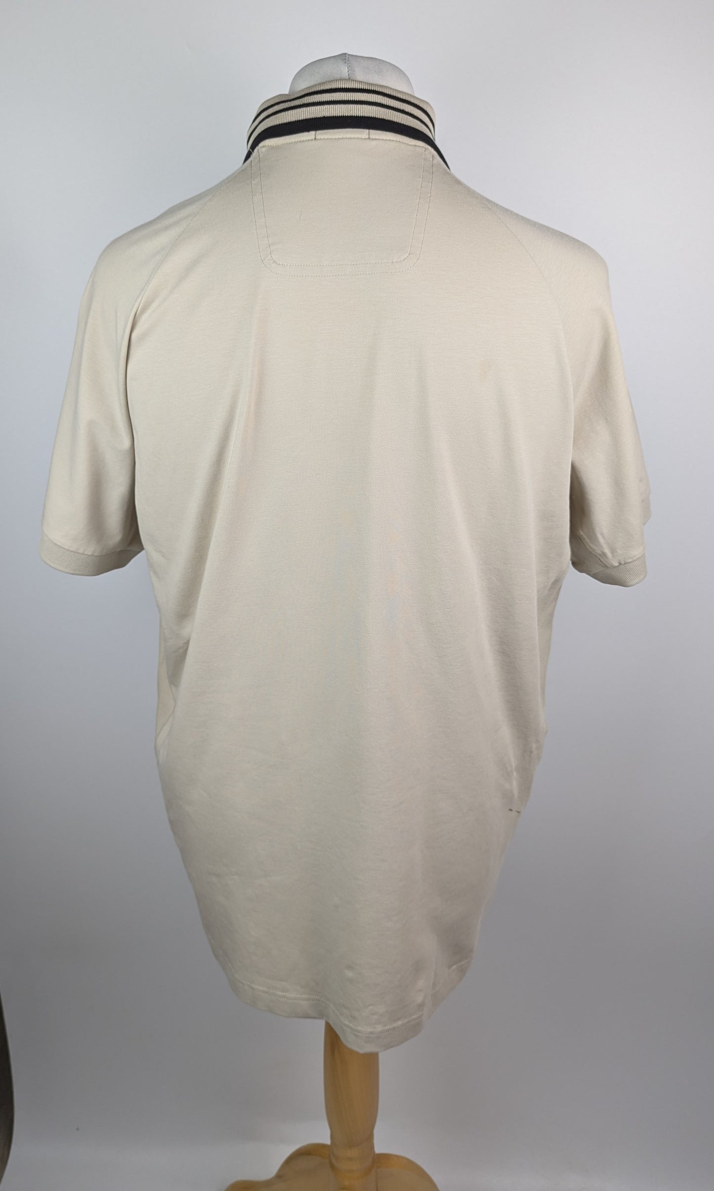Boss Paddy Rib Mens Polo Shirt - Beige