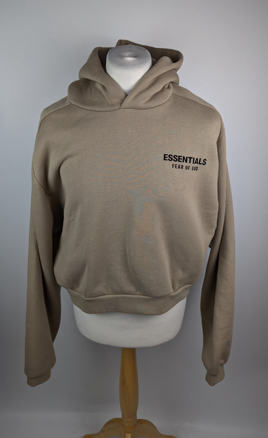 Fear of God Essentials Back Logo Over The Head Hoodie - Beige