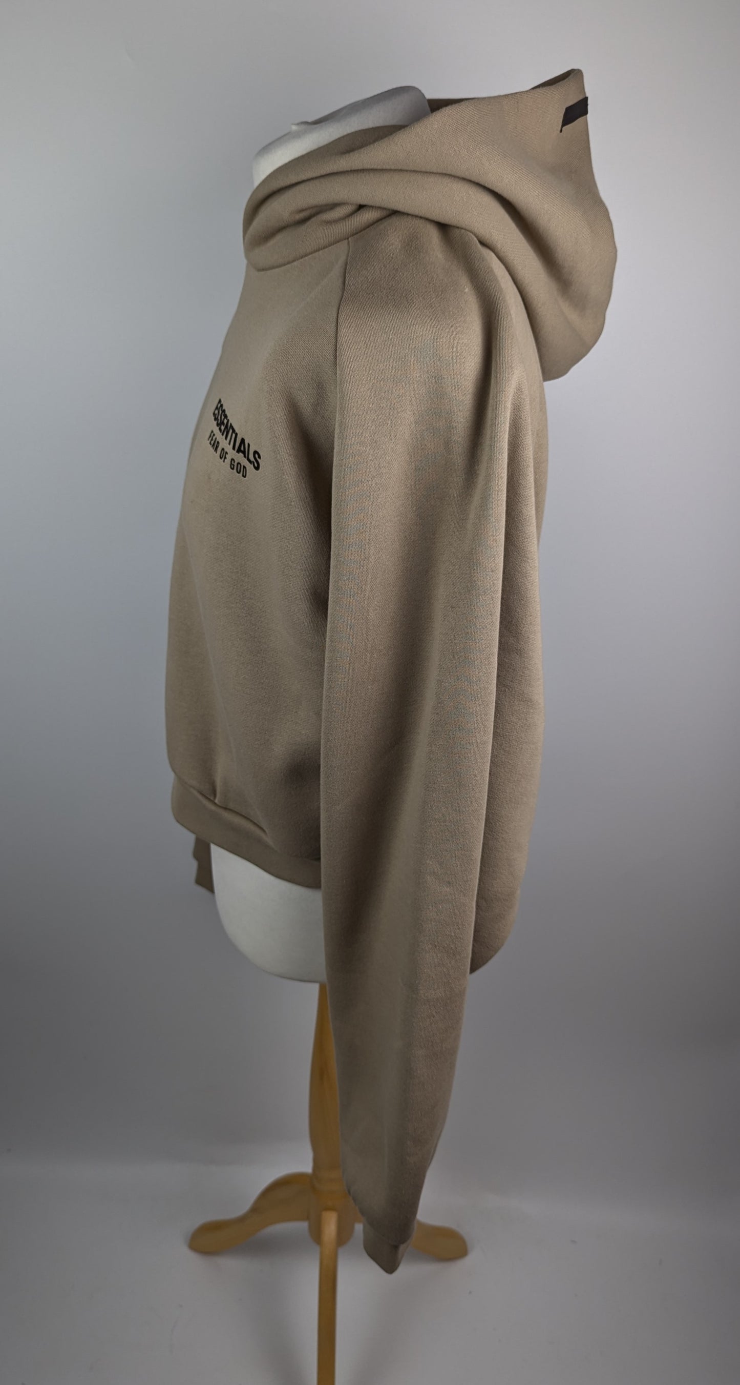 Fear of God Essentials Back Logo Over The Head Hoodie - Beige