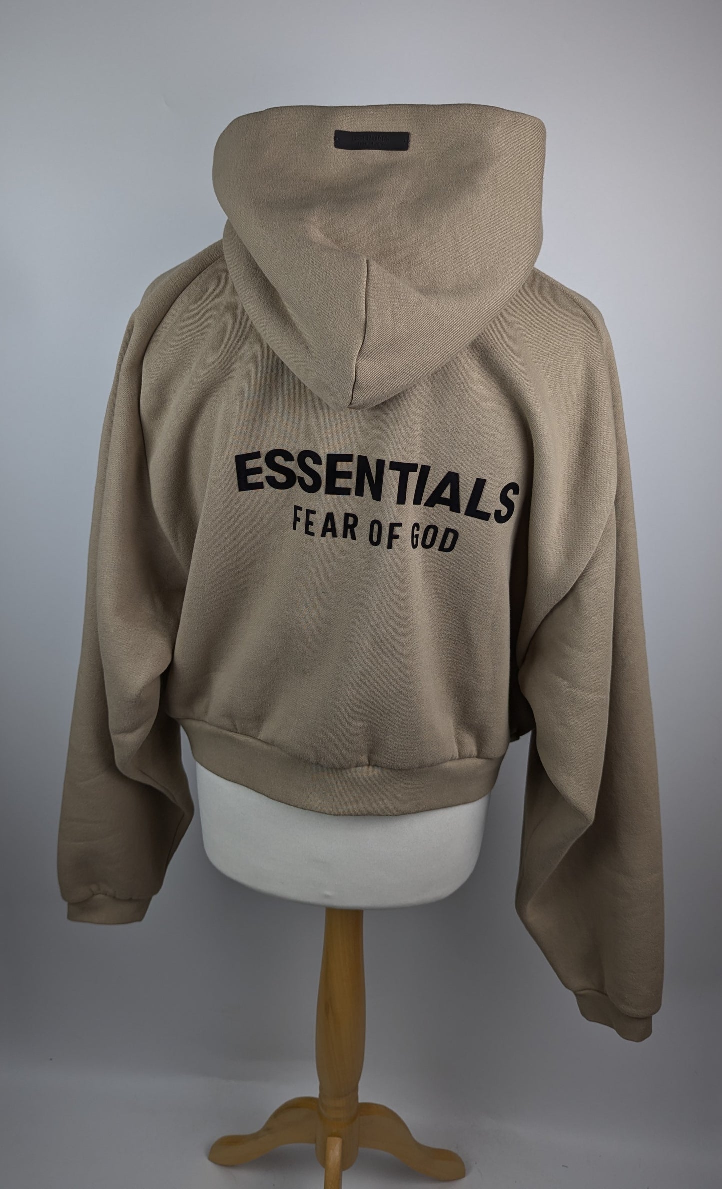 Fear of God Essentials Back Logo Over The Head Hoodie - Beige