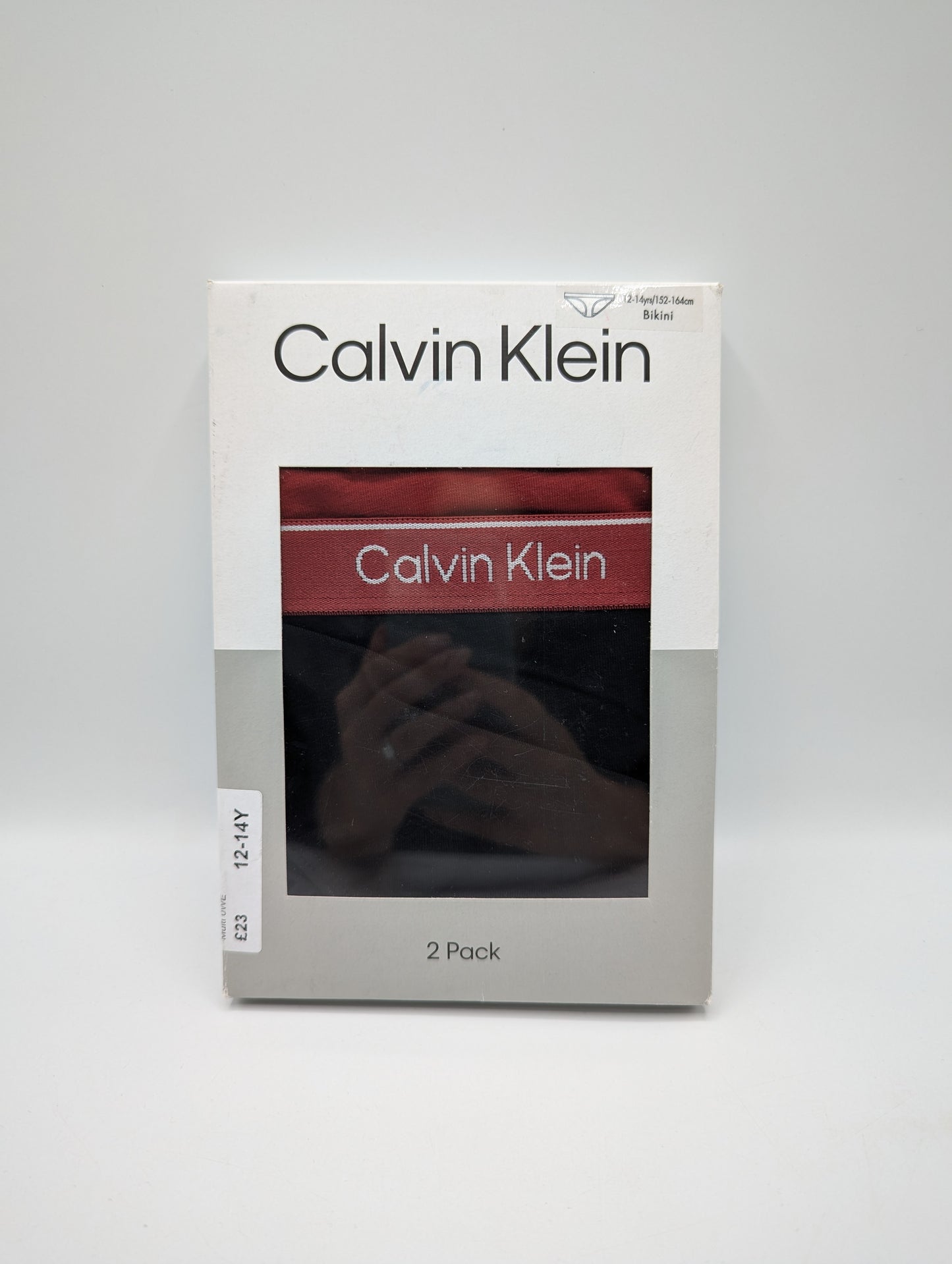 Calvin Klein Two Pack Hipster Bikini Briefs Junior - Girls  Black / Red
