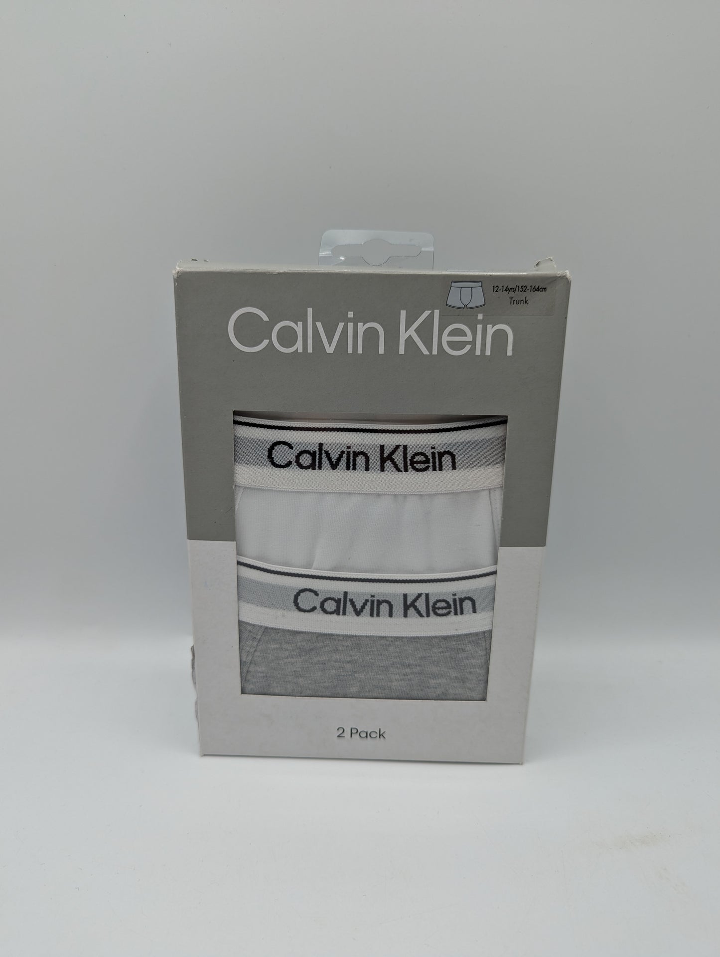 Calvin Klein 2 Pack Boxer Shorts Junior Boys - White / Grey