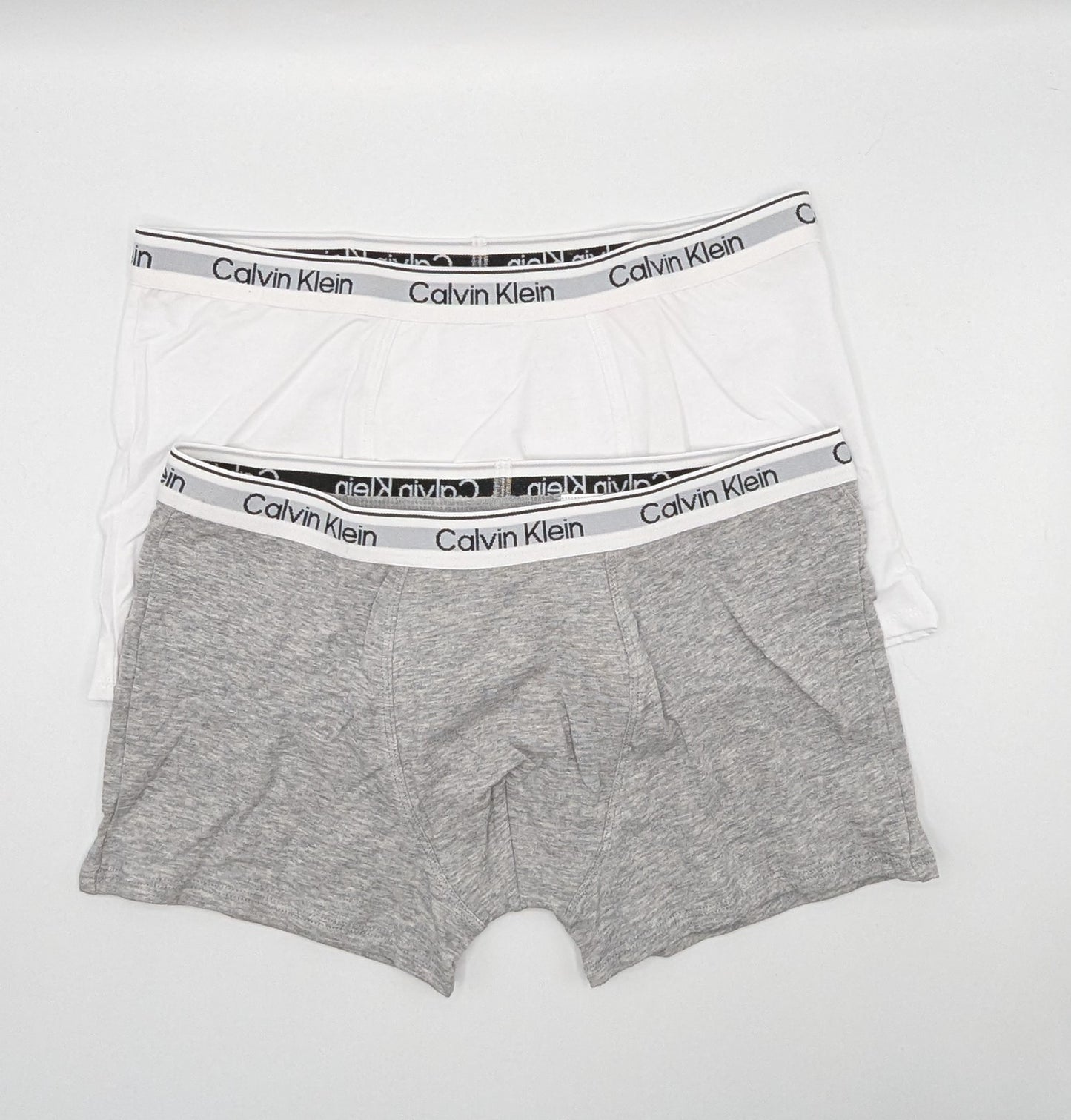 Calvin Klein 2 Pack Boxer Shorts Junior Boys - White / Grey