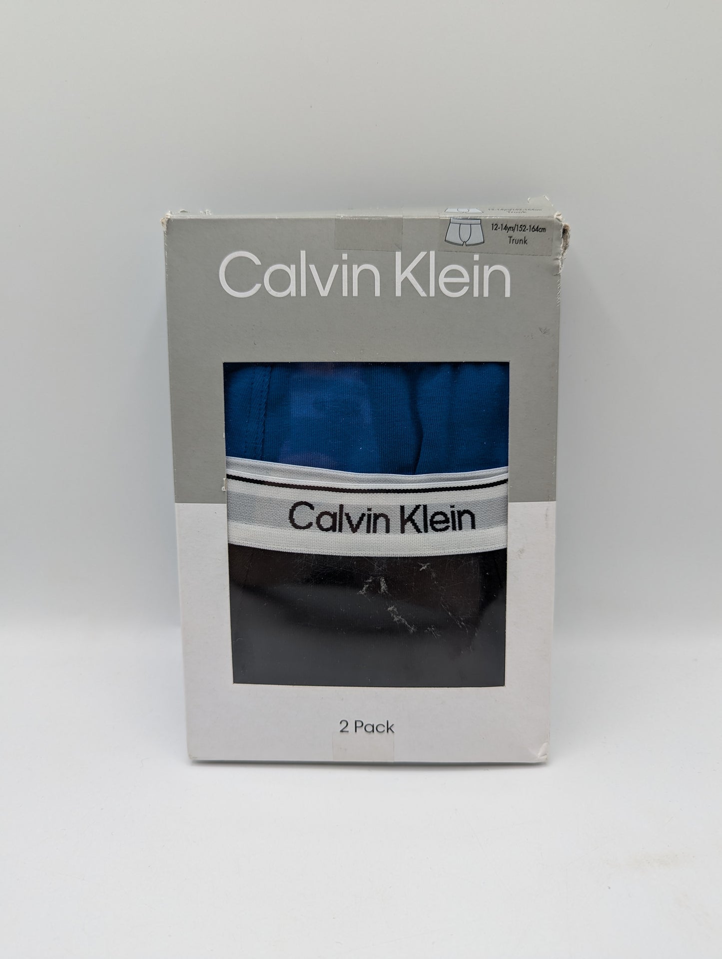 Calvin Klein 2 Pack Boxer Shorts Junior Boys - Black / Royal Blue