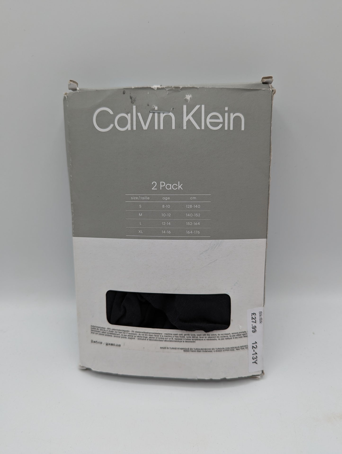 Calvin Klein 2 Pack Boxer Shorts Junior Boys - Black