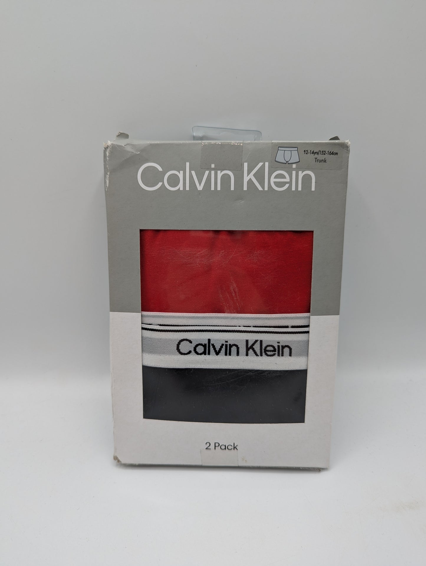 Calvin Klein 2 Pack Boxer Shorts Junior Boys - Black /Red