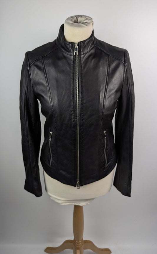 Boss C Sabella1 Womens Leather Jacket - Black
