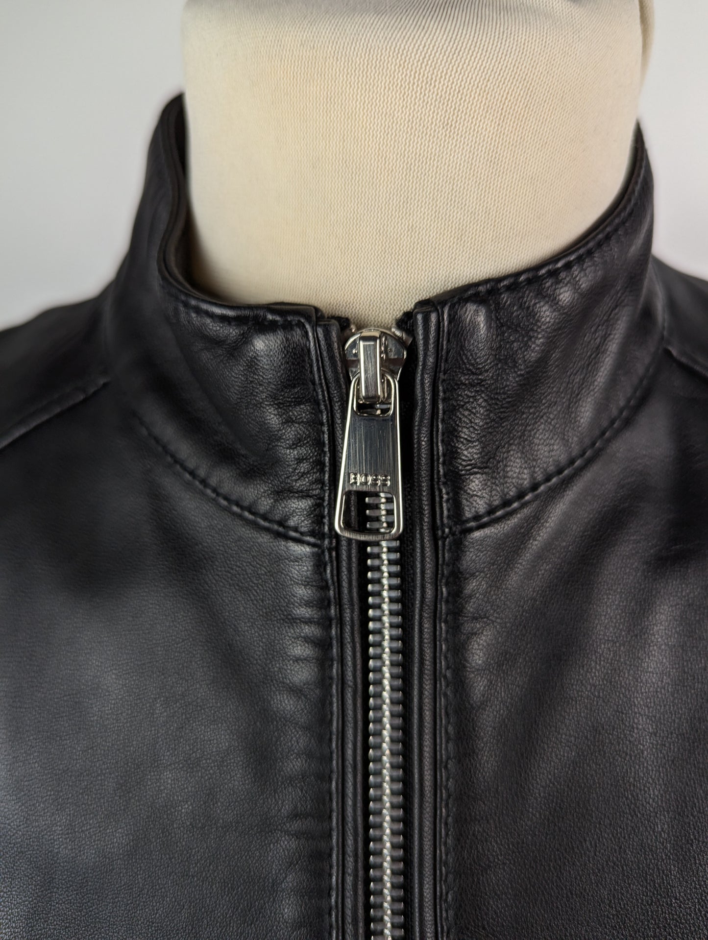 Boss C Sabella1 Womens Leather Jacket - Black
