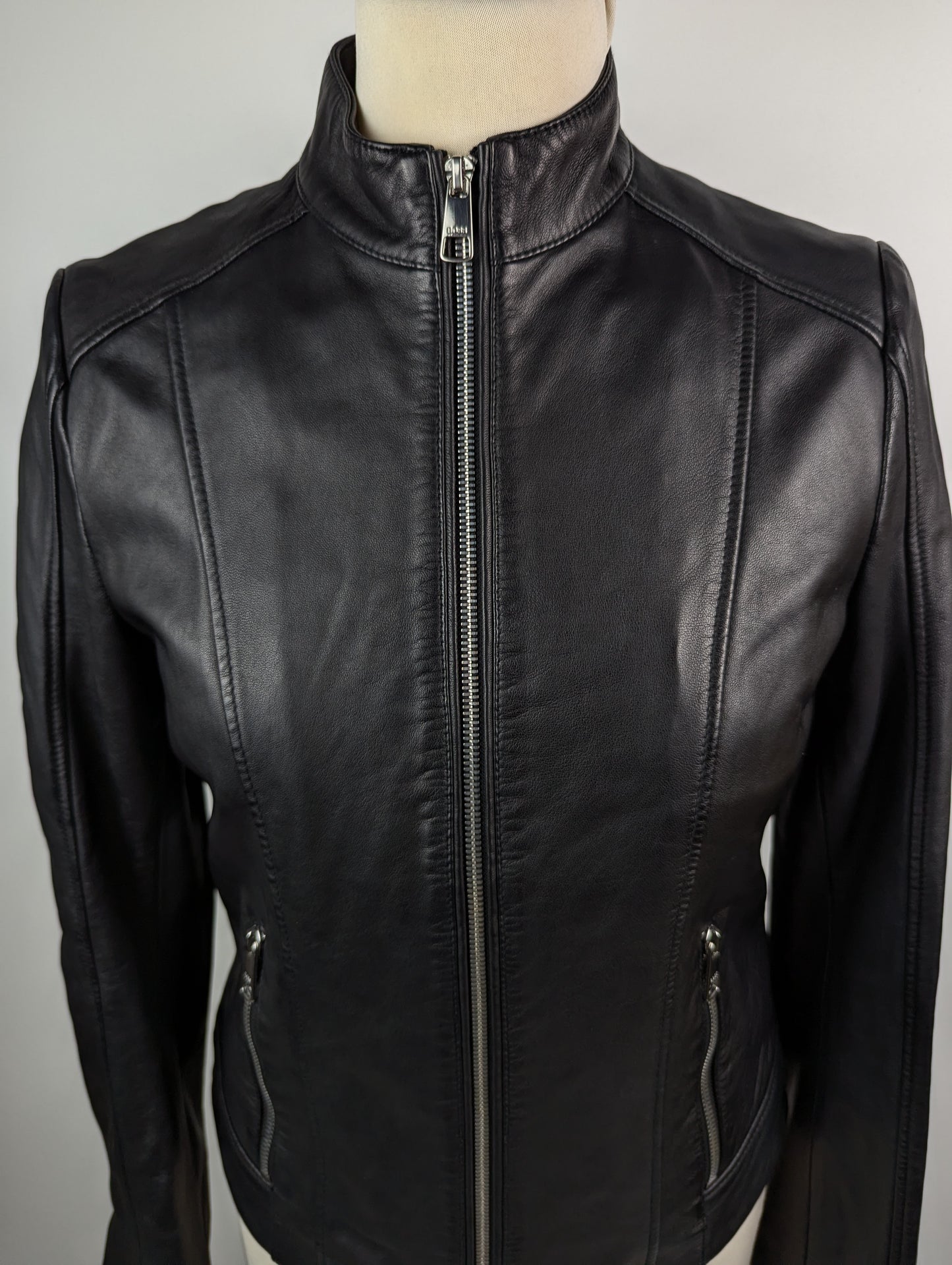 Boss C Sabella1 Womens Leather Jacket - Black