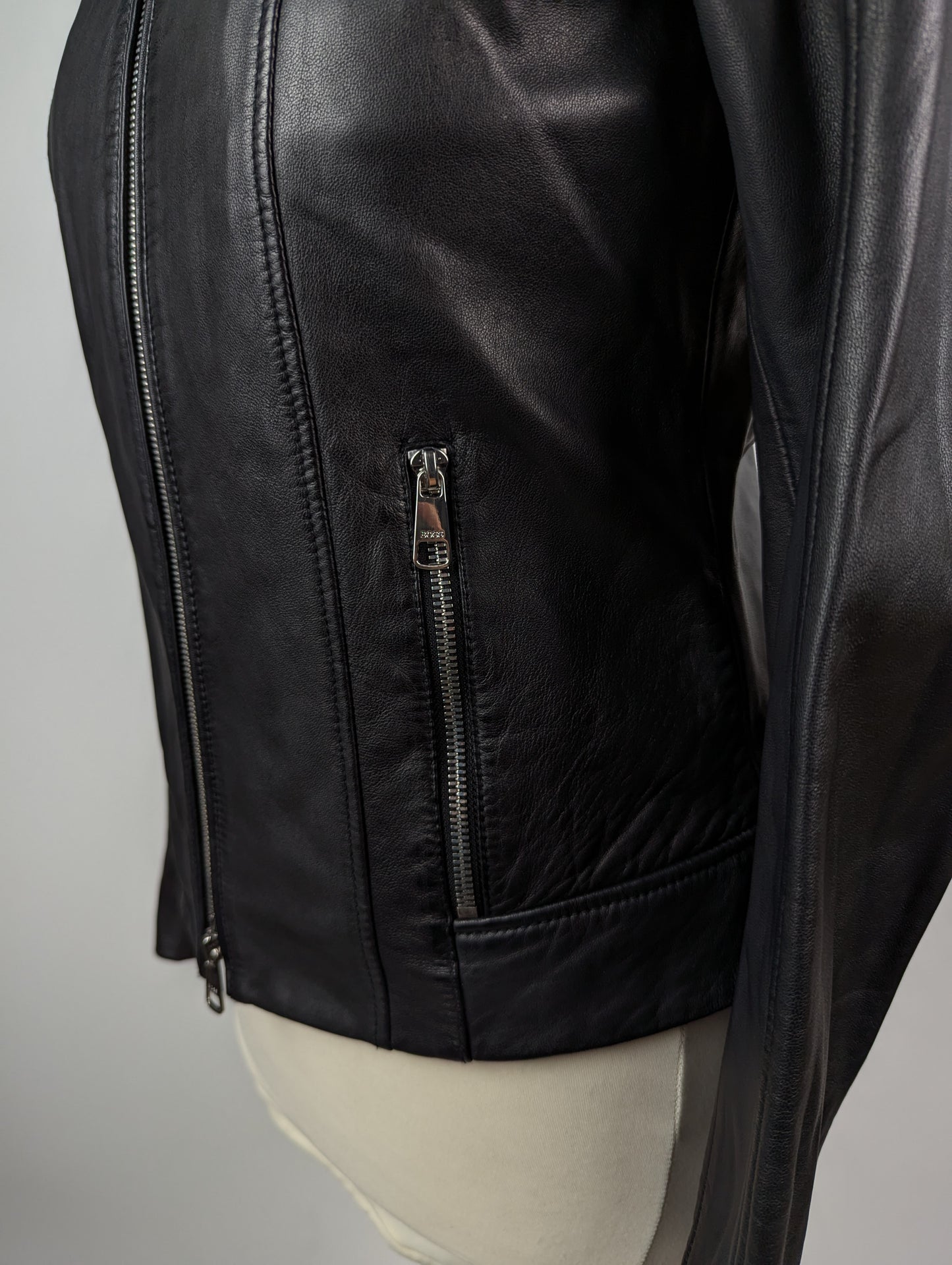 Boss C Sabella1 Womens Leather Jacket - Black