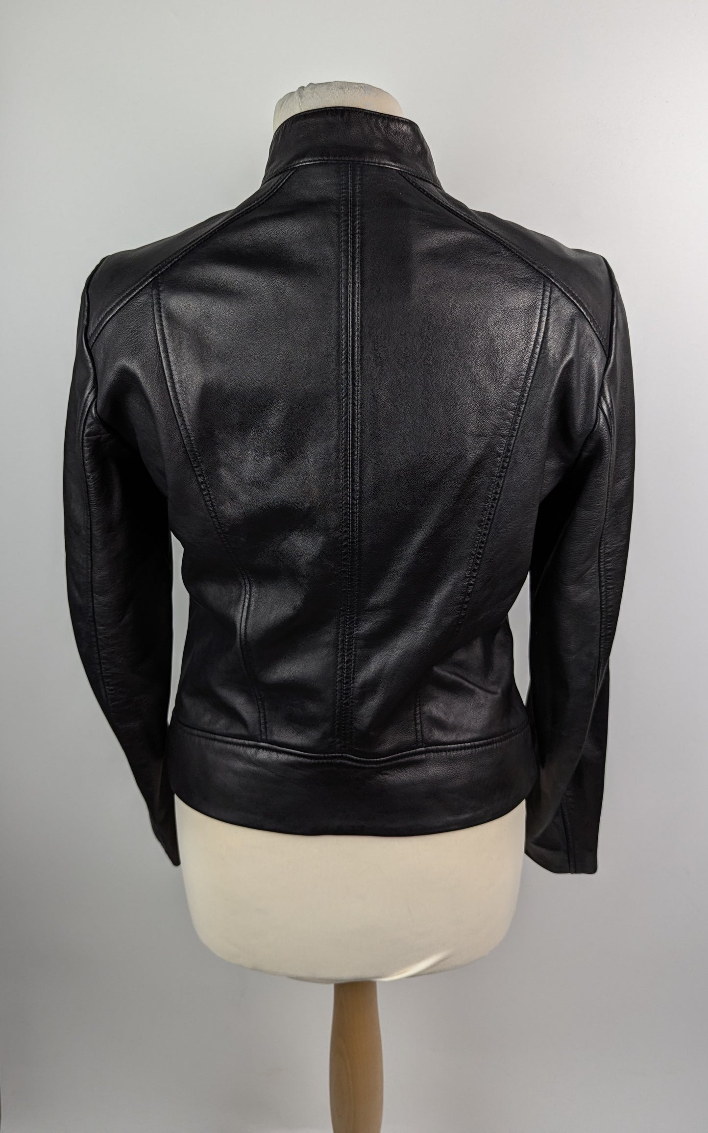 Boss C Sabella1 Womens Leather Jacket - Black