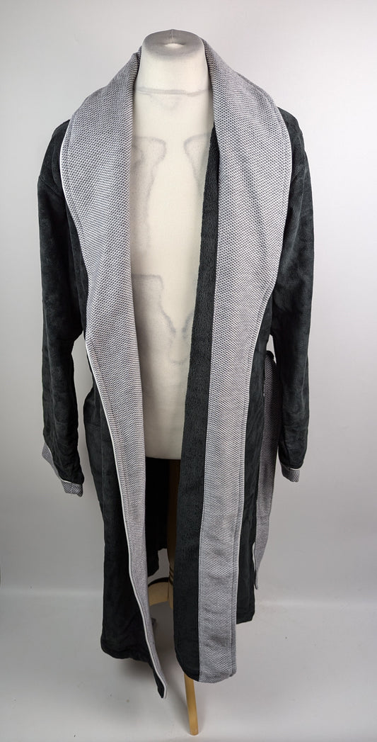 Hugo Boss Mens Lord Onyx Dressing Gown / Kimono - Grey