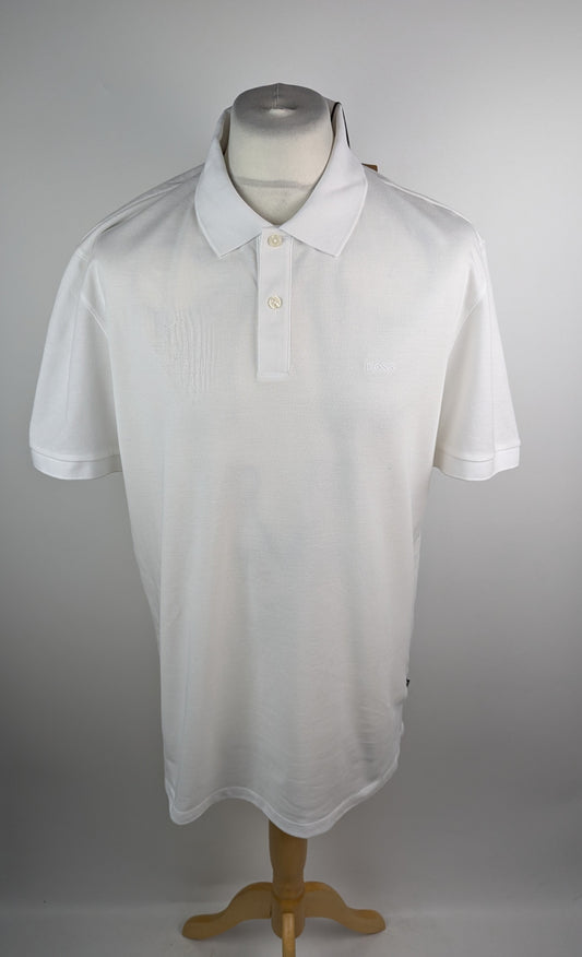 Boss Mens Pallas Polo Shirt - White