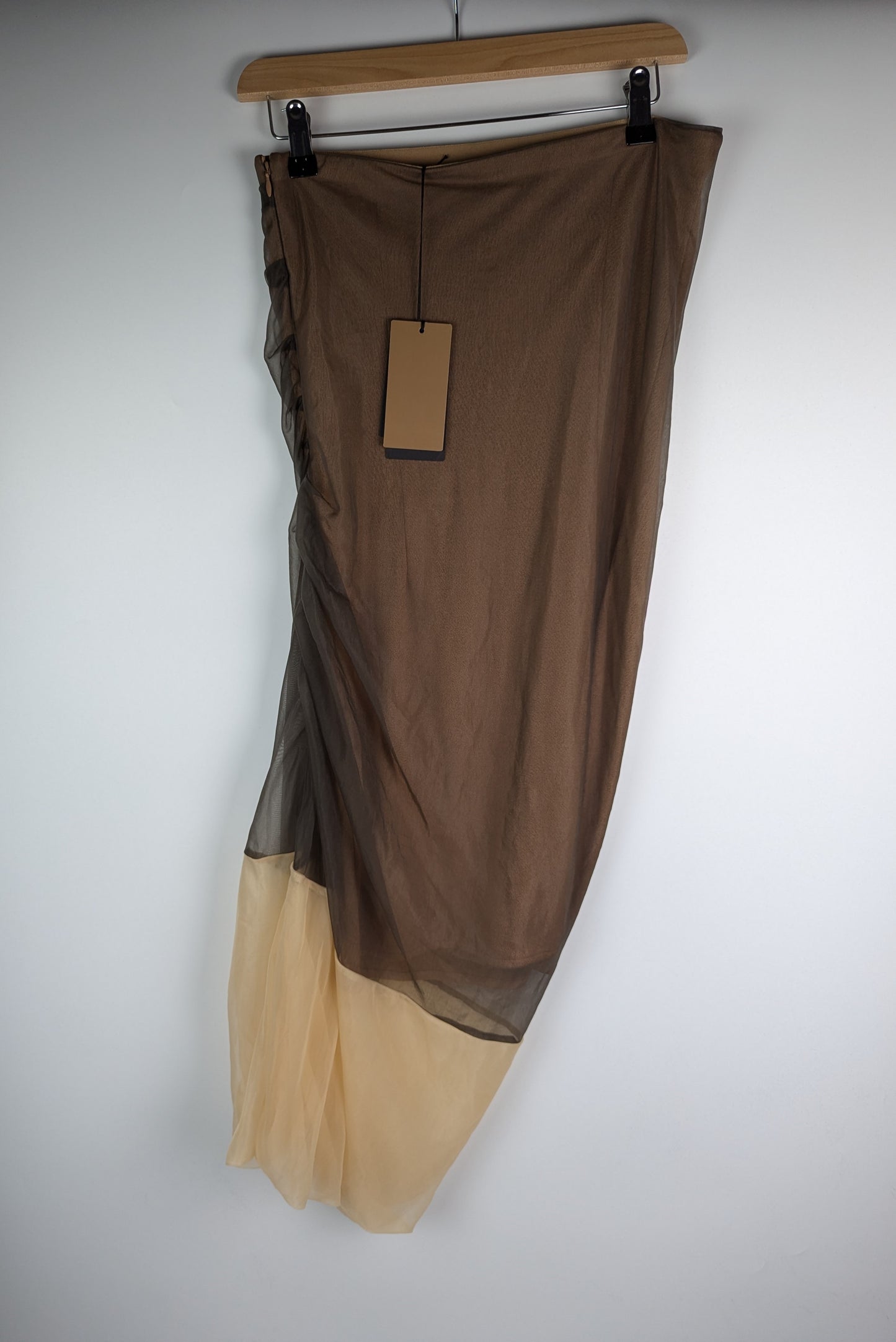 Boss Eiloosy Womens Tight Midi Skirt - Brown