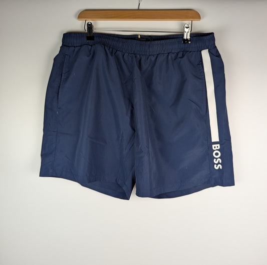 Boss Men's Dolphin Swim Shorts - Blue