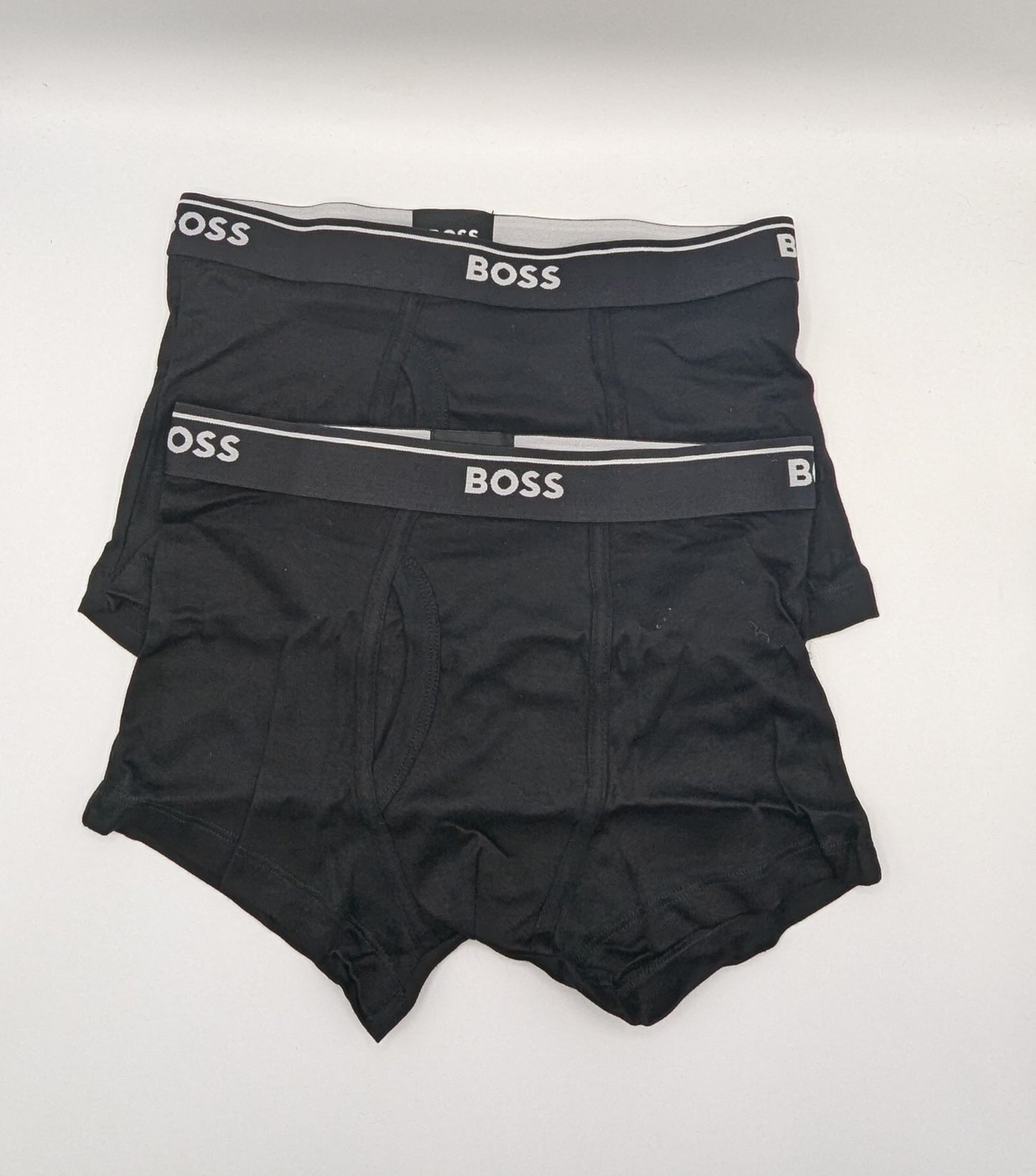 Boss 2 Pack Logo Waistband Trunks - Black
