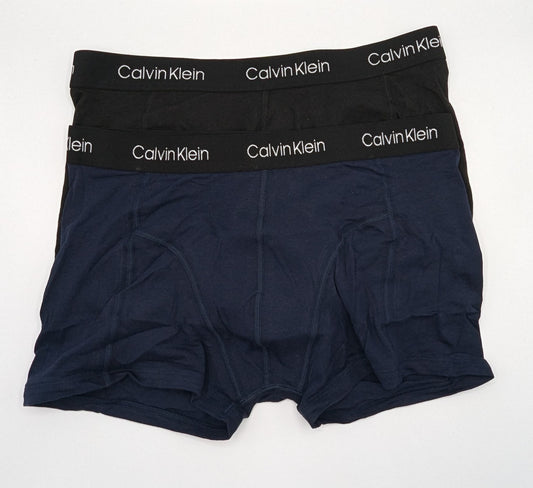 CALVIN KLEIN 2 Pack Boxer Trunks - Black / Navy