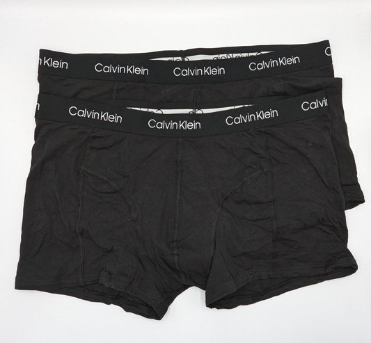 CALVIN KLEIN 2 Pack Boxer Trunks - Black