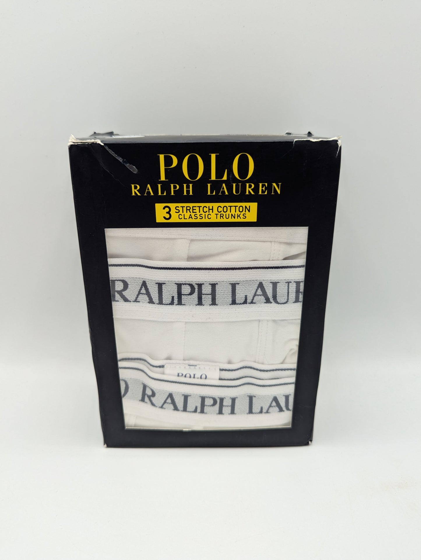 Polo Ralph Lauren Men's 3-Pack Cotton Trunks- White