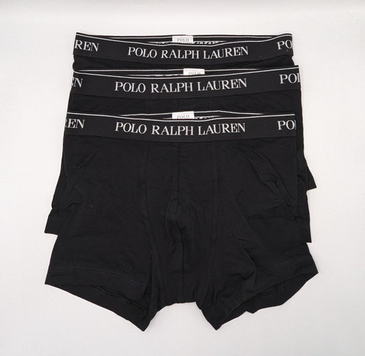 Polo Ralph Lauren Men's 3-Pack Cotton Trunks - Black
