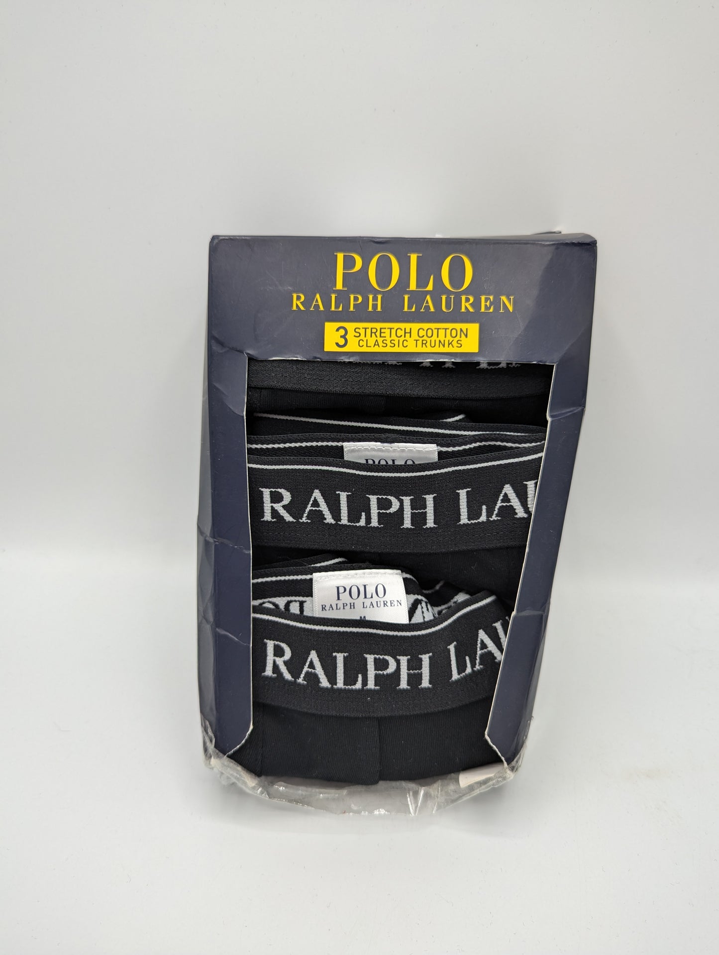 Polo Ralph Lauren Men's 3-Pack Cotton Trunks - Black