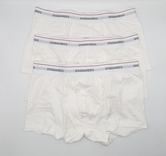 DSQUARED2 3 Pack Boxer Briefs - White