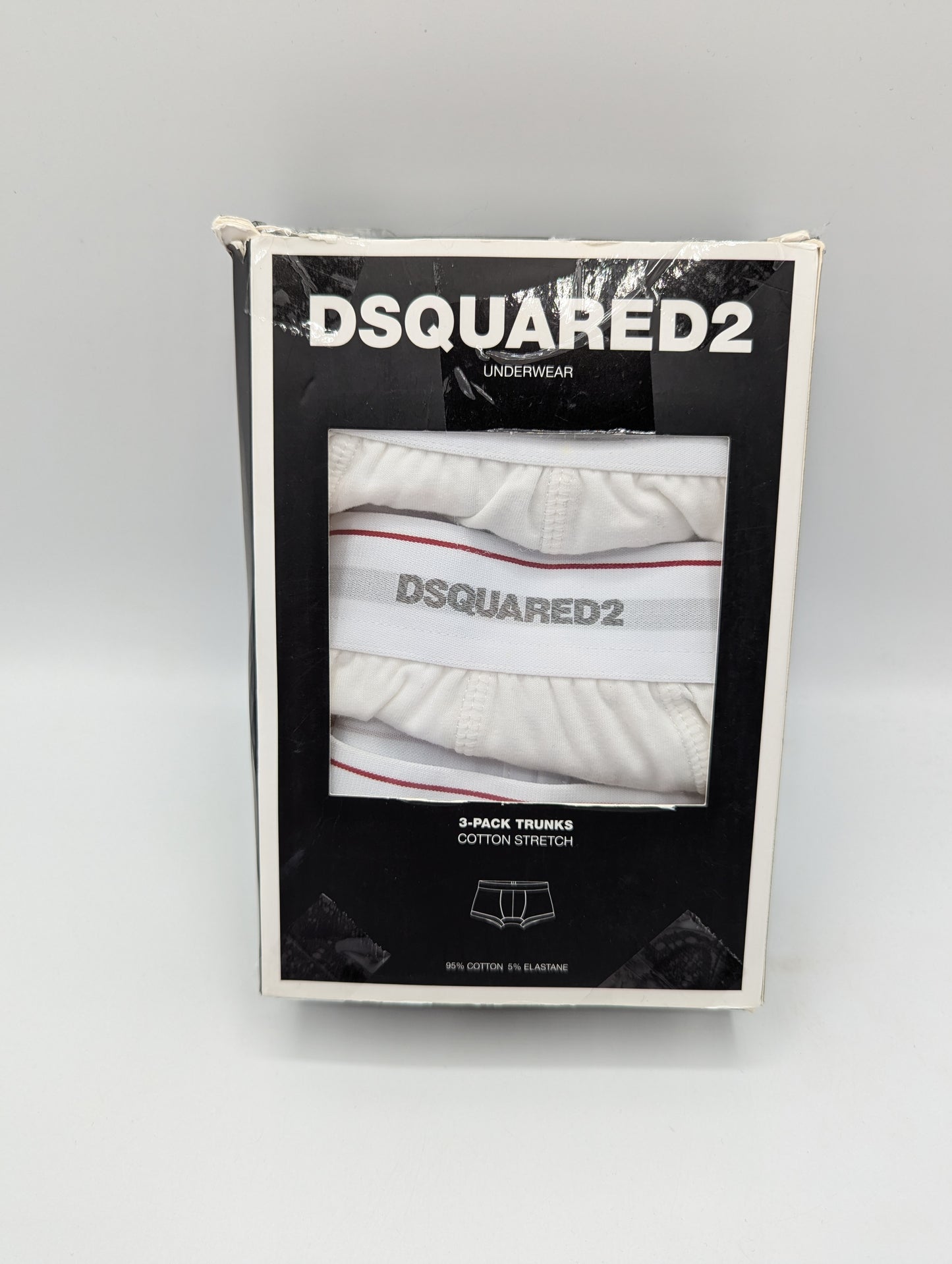 DSQUARED2 3 Pack Boxer Briefs - White