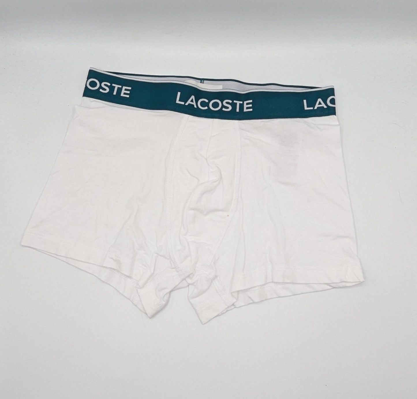 Lacoste 2 Pack Boxer Shorts - White / Black