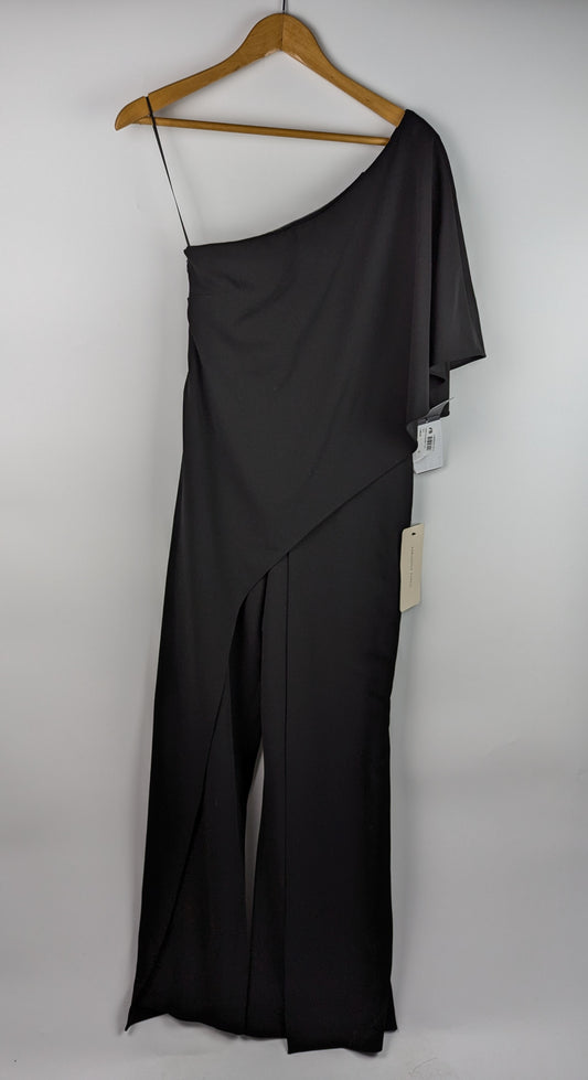 Adrianna Papell One Shoulder Jumpsuit - Black