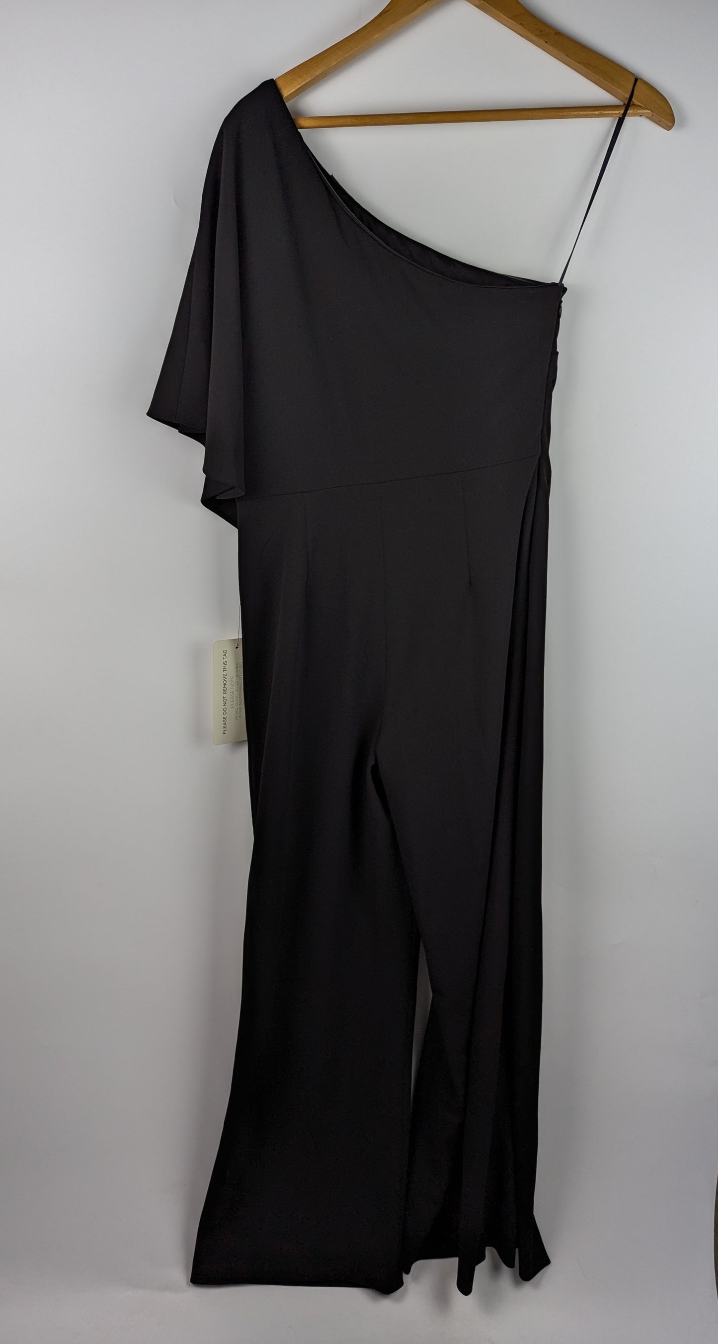 Adrianna Papell One Shoulder Jumpsuit - Black