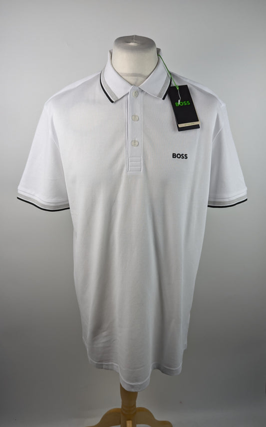 Boss Men's Paddy Polo Shirt - White