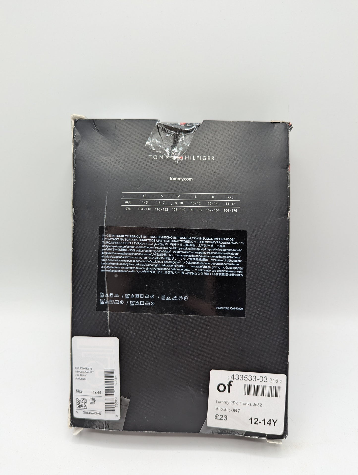 Tommy Hilfiger 2 pack of Trunks Junior - Black