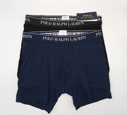 Polo Ralph Lauren Men's 2-Pack Cotton Trunks - Navy / Black