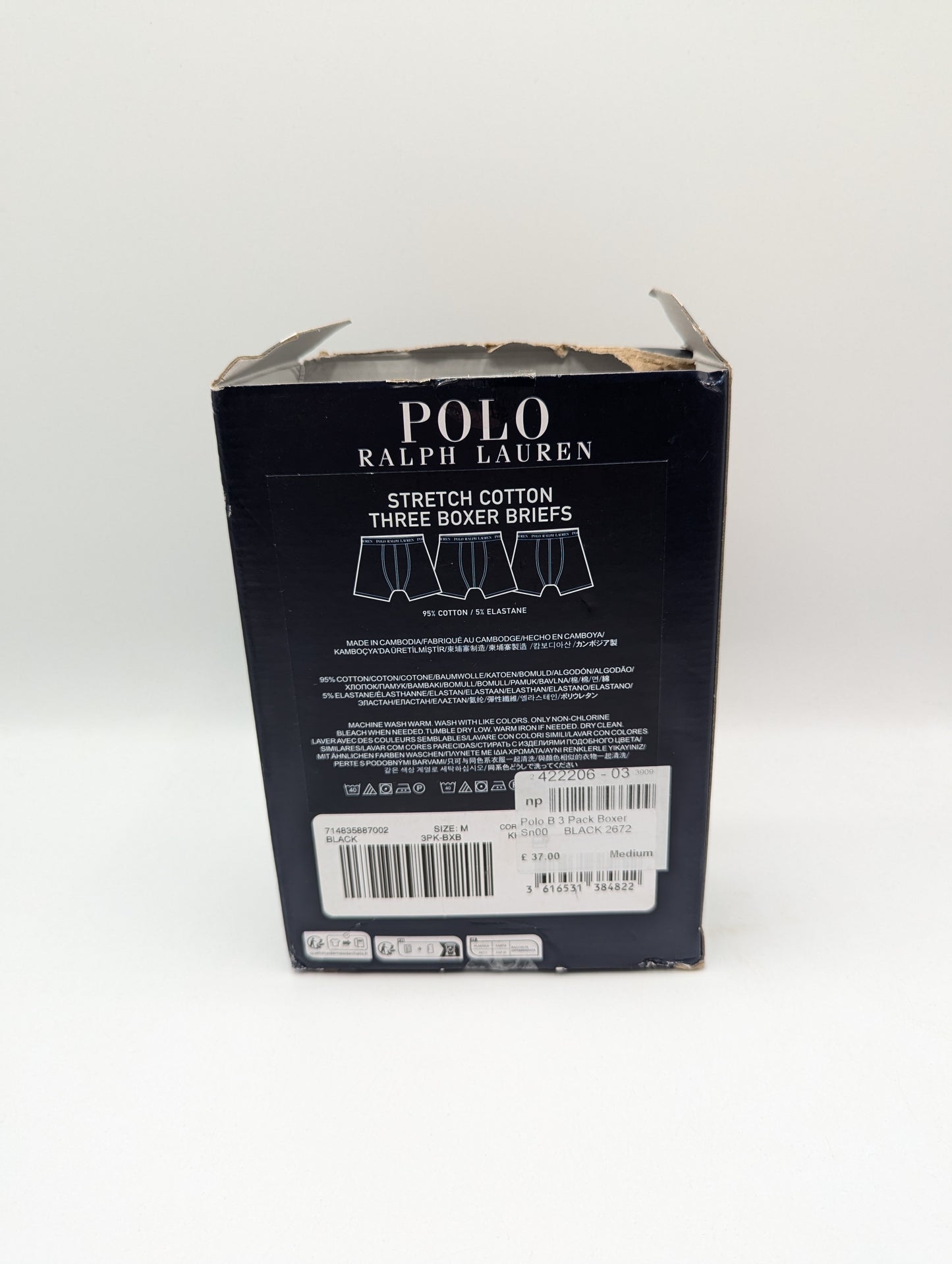 Polo Ralph Lauren Men's 2-Pack Cotton Trunks - Navy / Black