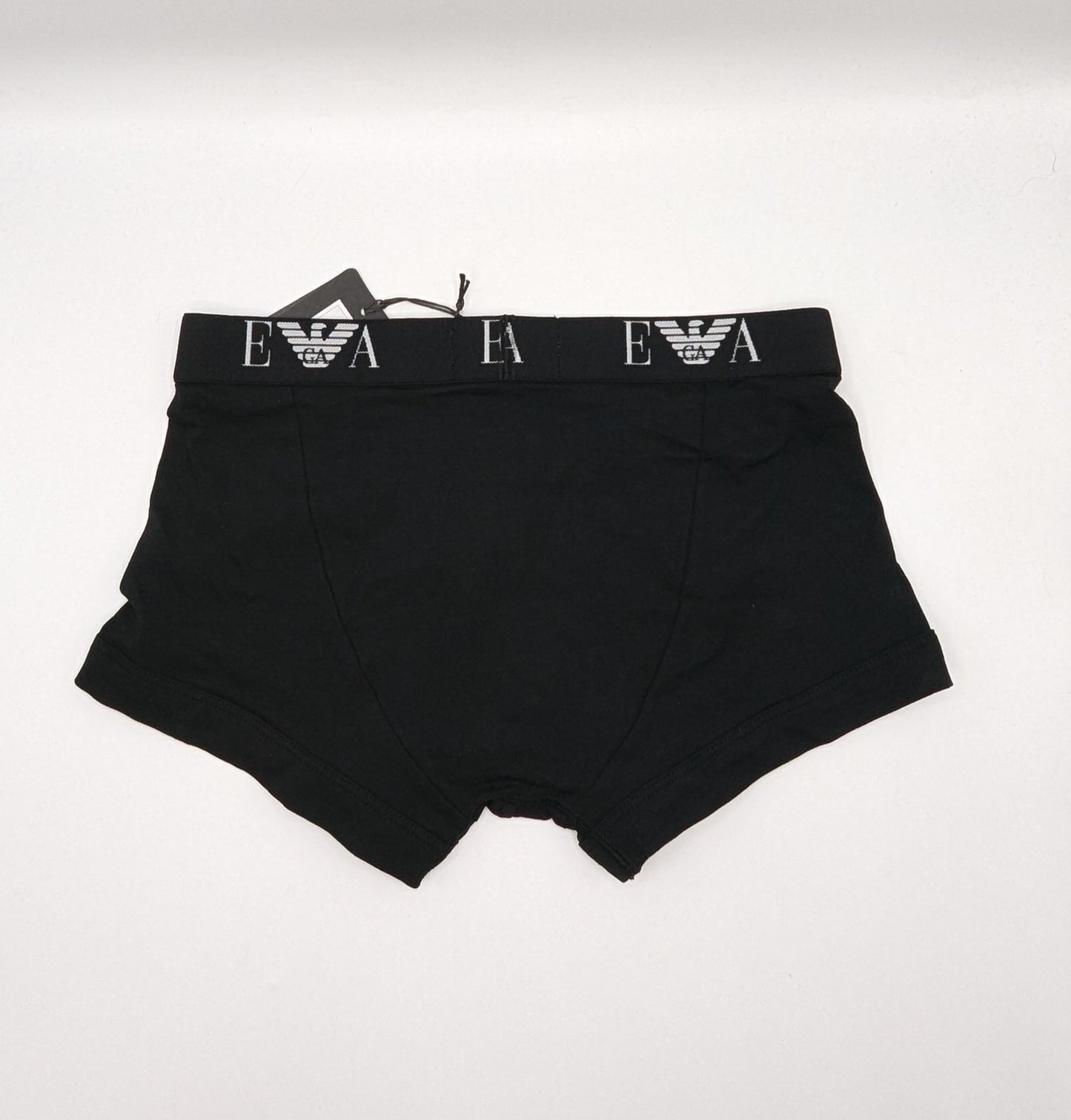 EMPORIO ARMANI Monogram 2 Pack Boxer Shorts - Black