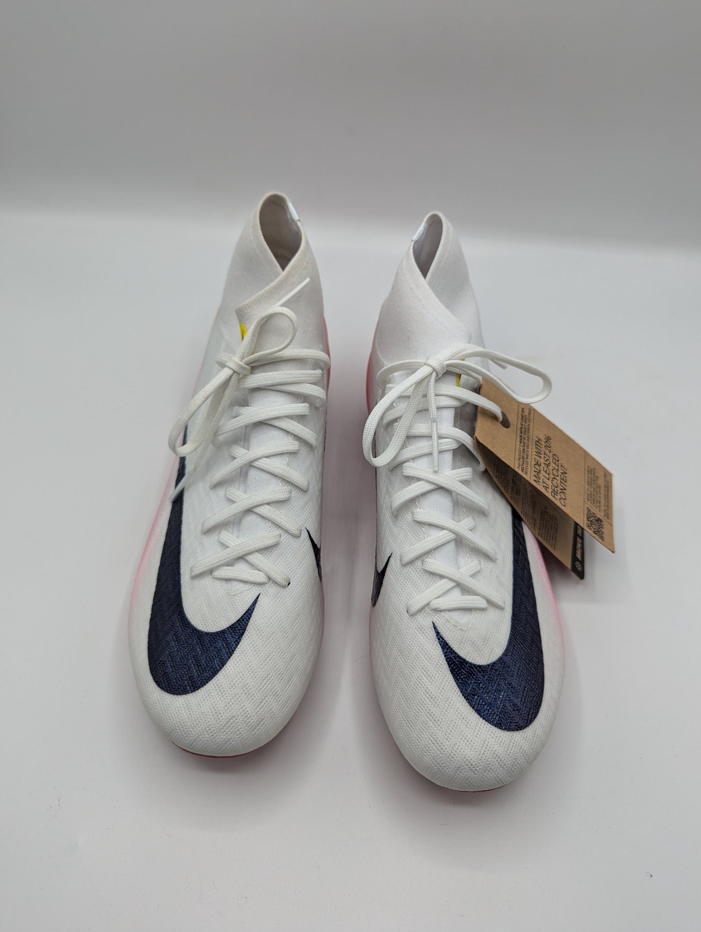 Nike Zoom Mercurial Superfly 10 Academy Adults Firm Ground Football Boots - White / red
