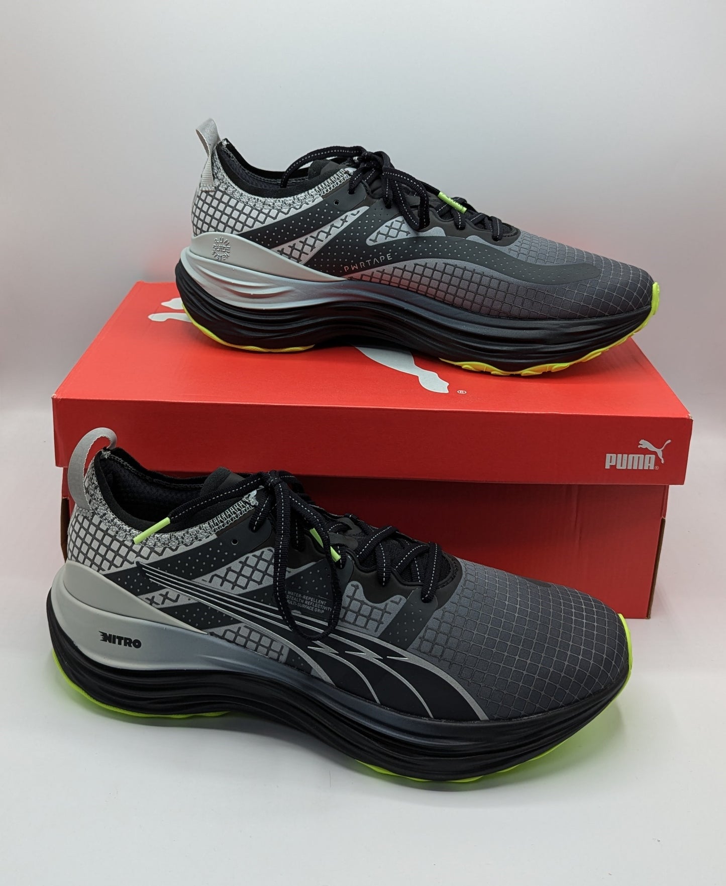 PUMA ForeverRun Nitro 'Water Repellent - Black Fizzy Apple'