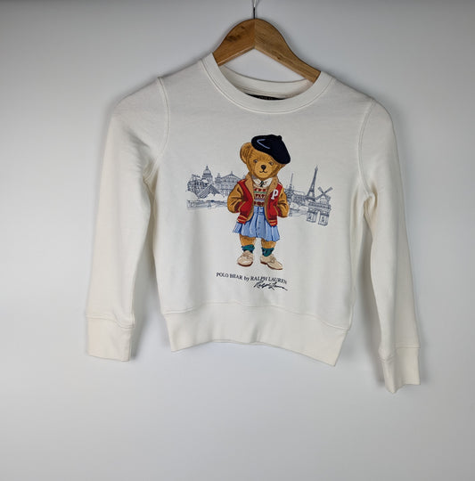 Polo Ralph Lauren Paris Bear sweatshirt Junior - White