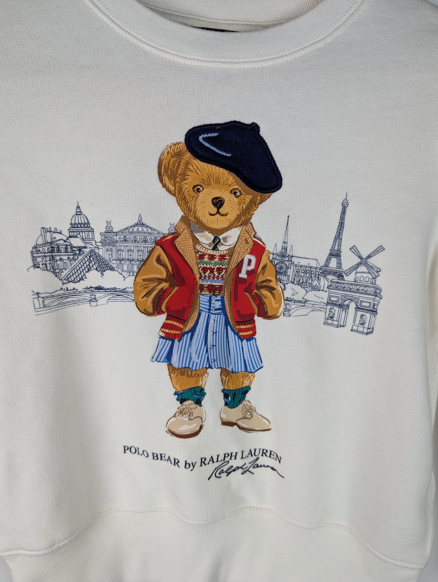 Polo Ralph Lauren Paris Bear sweatshirt Junior - White