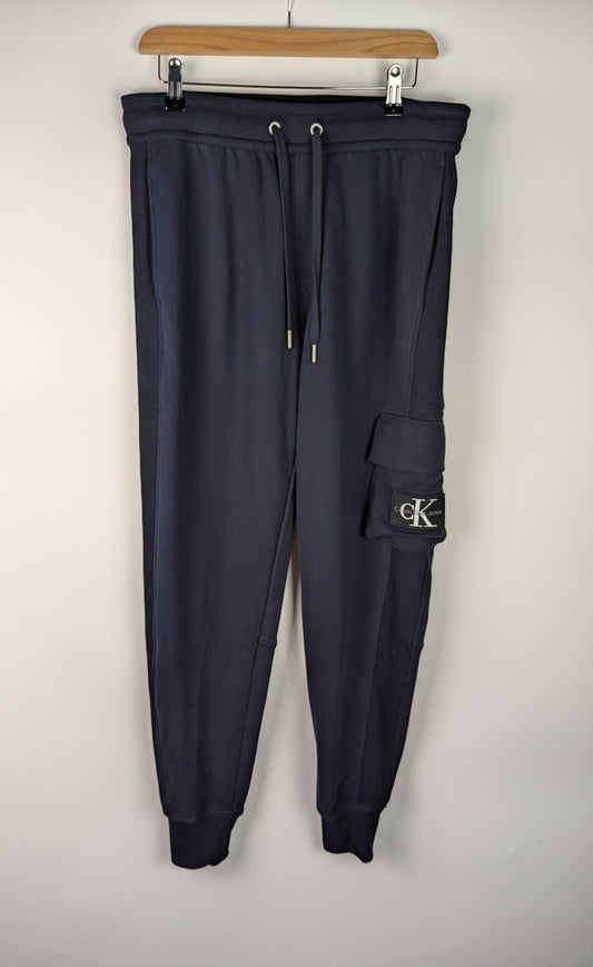 Calvin Klein Jeans Logo-Patch Track Pants - Navy
