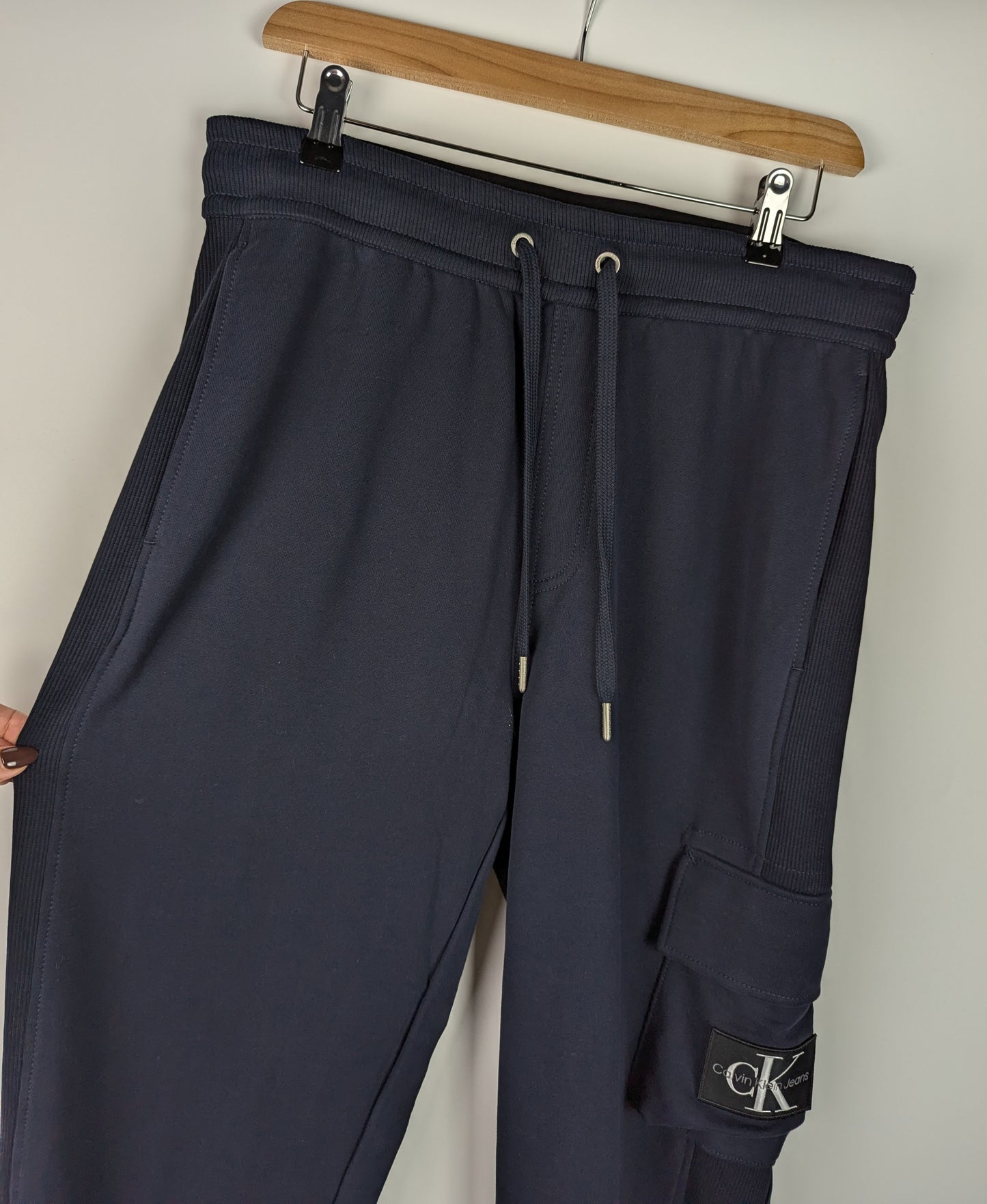 Calvin Klein Jeans Logo-Patch Track Pants - Navy