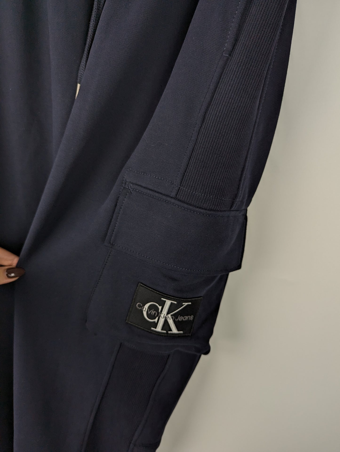 Calvin Klein Jeans Logo-Patch Track Pants - Navy