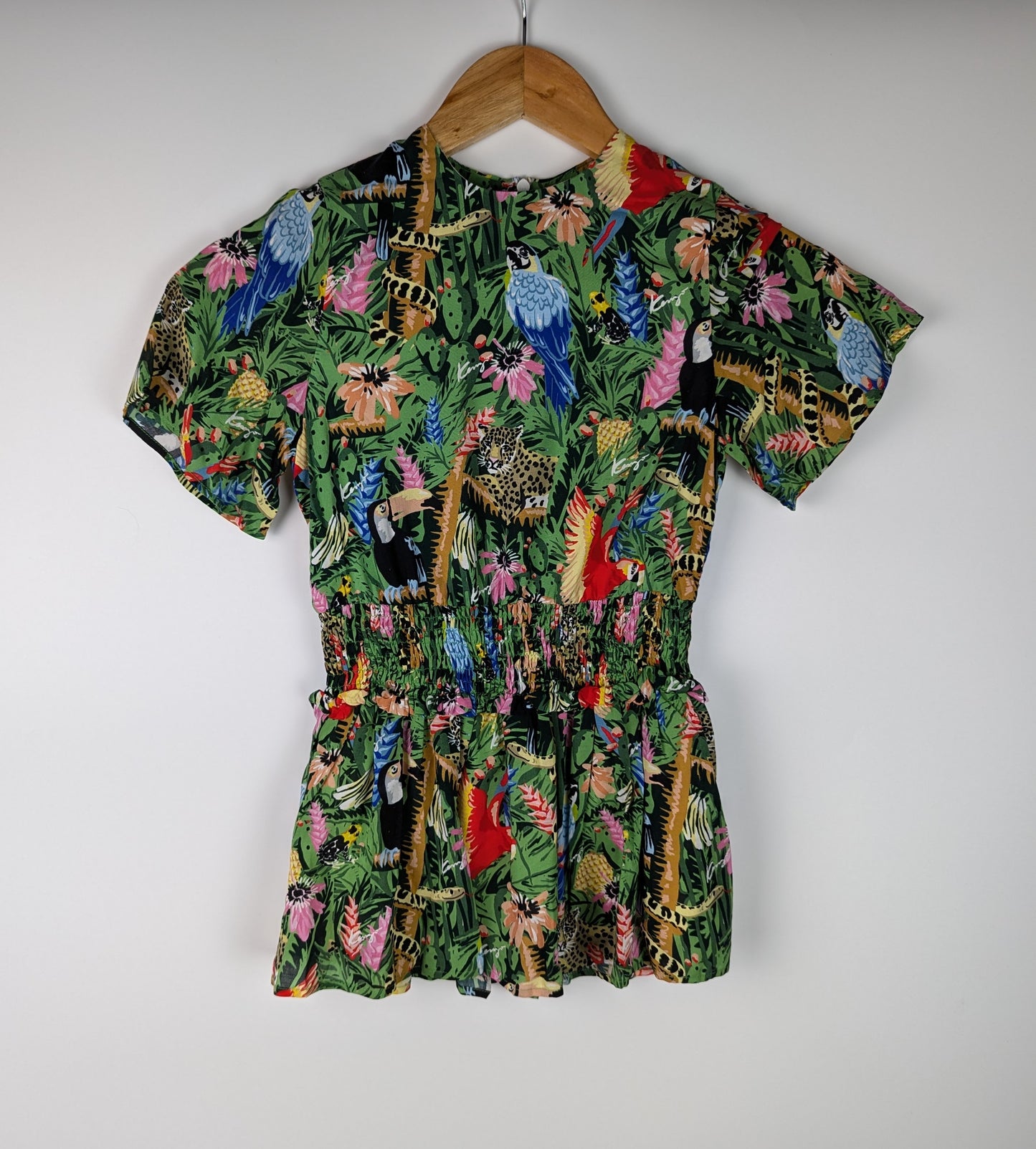 Kenzo Girls Jungle Print Dress - Green / Multi