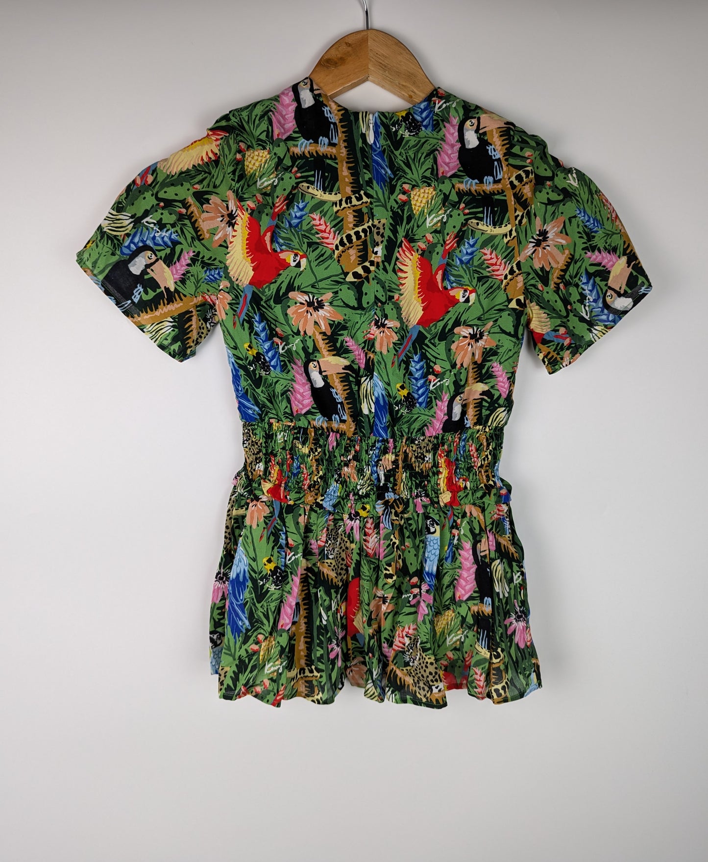 Kenzo Girls Jungle Print Dress - Green / Multi